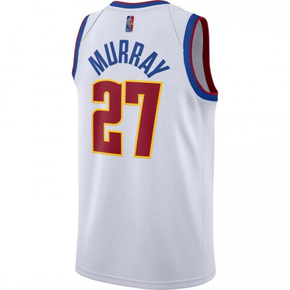 Men's Denver Nuggets Jamal Murray #27 White 2020/21 Swingman Player Jersey – Earned Edition-Pro Kit Vault | Brand New 26/27 Sports Jerseys